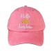 HELLO SUNSHINE Washed Dad Hat Embroidered Cursive Baseball Caps  Many Colors  eb-28549931